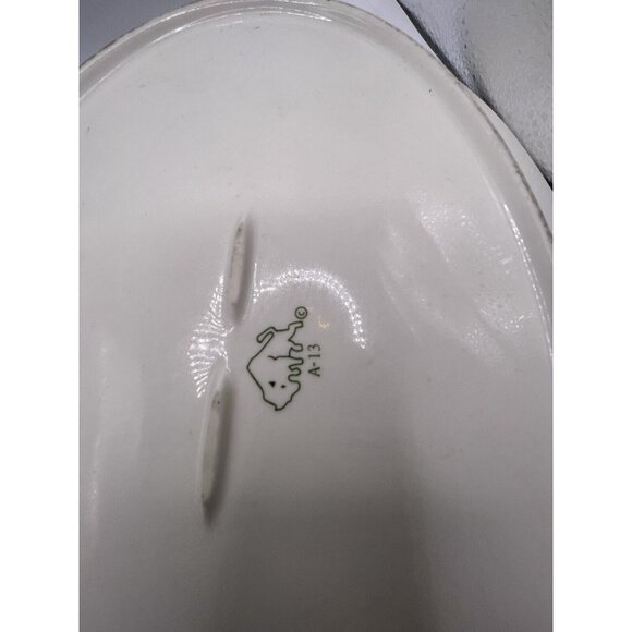 BUFFALO POTTERY FRUIT RESTAURANT WEAR PLATTER  BLUE ORANGE WHITE BUFA13 RARE!! - Picture 2 of 3